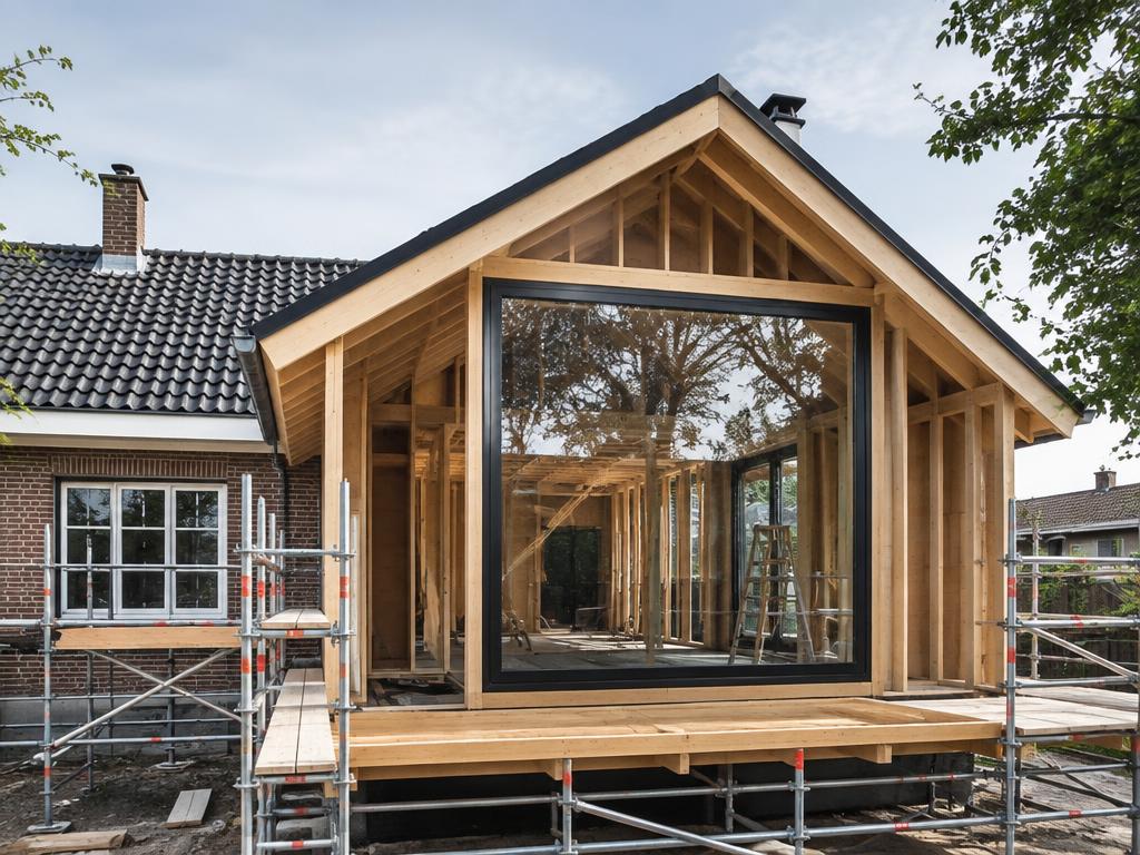 Houten woninguitbreiding
